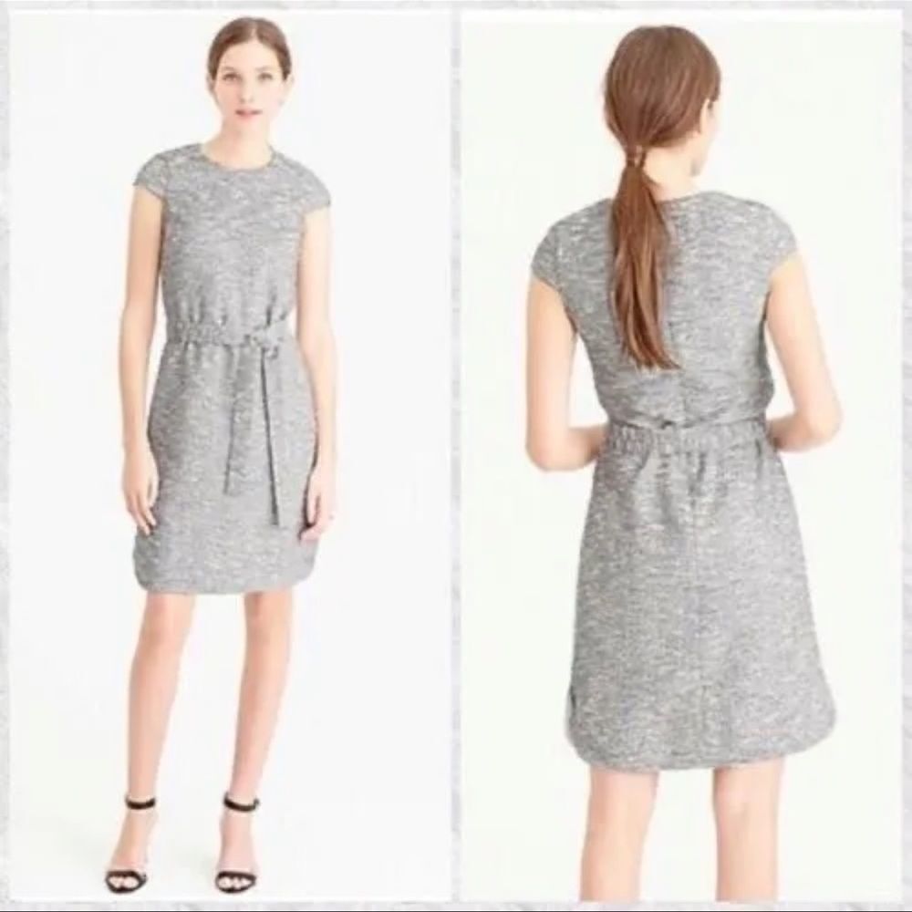 NWT JCREW Cap Sleeve Tweed Dress 8